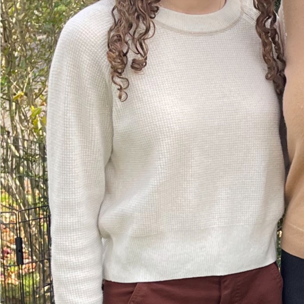 Madewell Cashmere Waffle Sweater